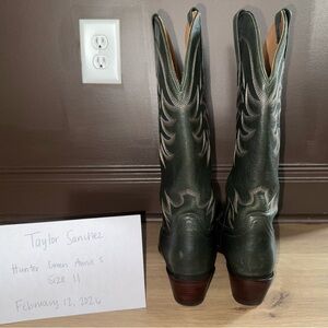 Tecovas Hunter Green Annie Boots